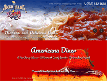 Tablet Screenshot of americanadiner.net